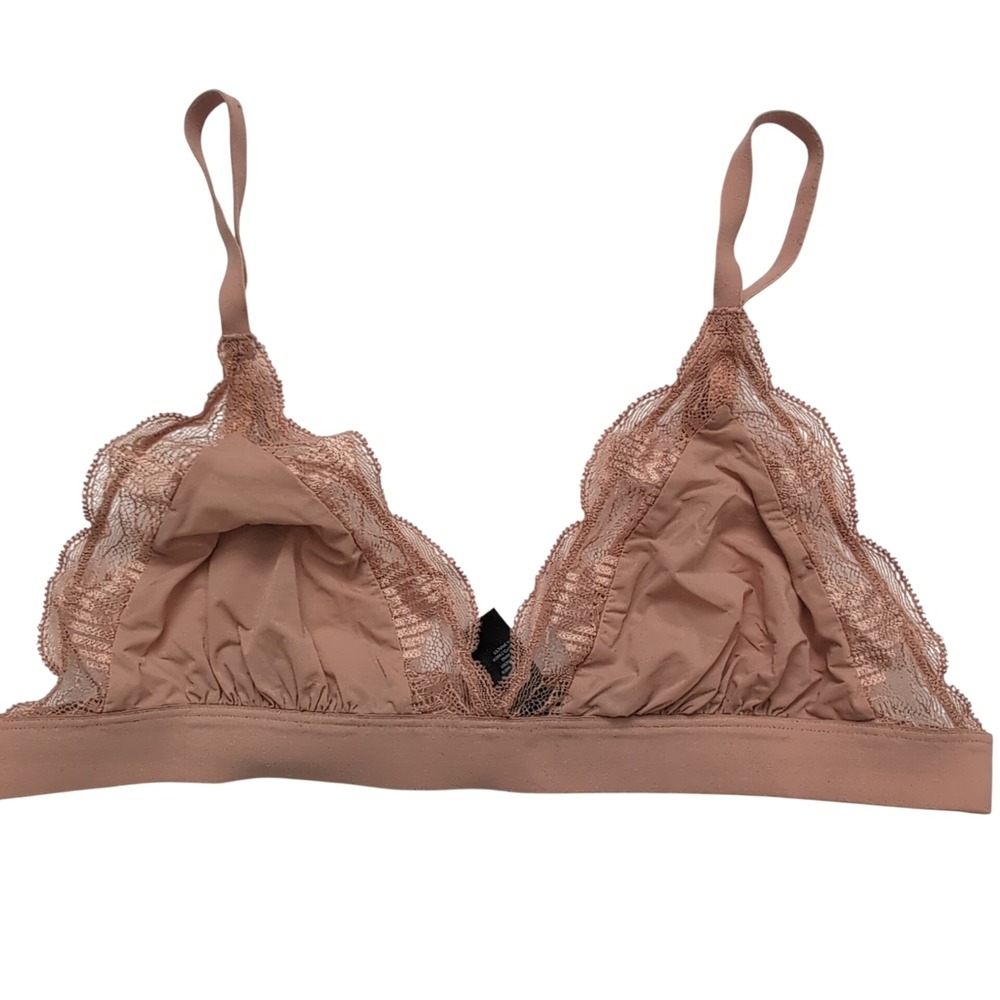 Understance Cafe Au Lait Lace Bralette Bralette Top Bra XL